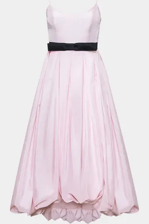 Hutch Diane Pleated High-Low Bubble Midi Dress