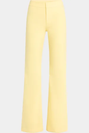 ALICE+OLIVIA Andrew Mid-Rise Bootcut Slim Pants