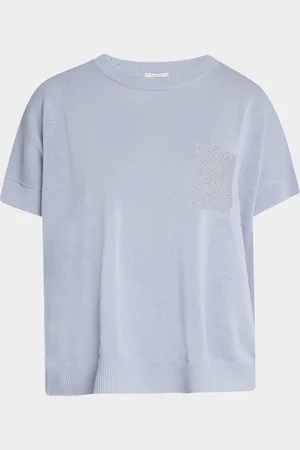 PESERICO SIGN Chain-Embellished Knit Sweater