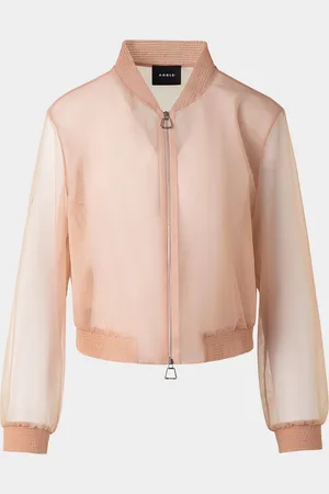 AKRIS Taide Techno Stretch Tulle Bomber Jacket