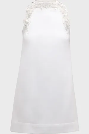 Gaurav Gupta Beaded Antiform Sleeveless Mini Dress