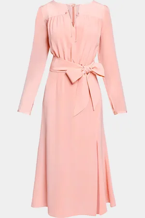 Santorelli Tessa Silk Fit-and-Flare Dress