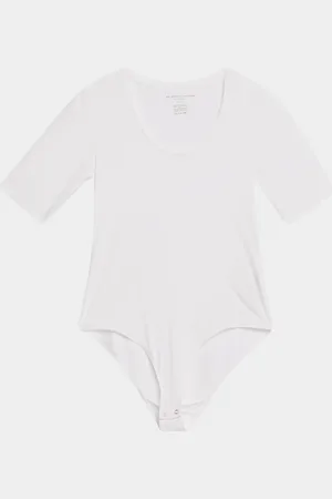 Majestic Soft Touch Scoop-Neck Bodysuit