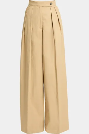 DRIES VAN NOTEN Pamplona Pleated Wide Leg Pants