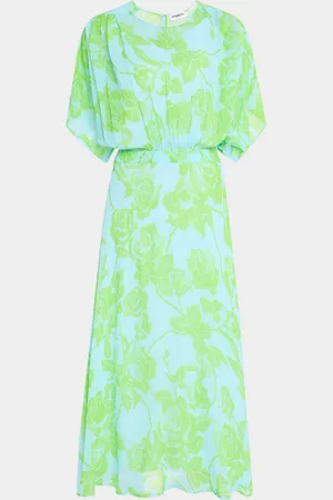 Essentiel Antwerp Hikart Fluid Floral Midi Dress