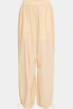 Serafini Drawcord-Ankle Wide-Leg Trousers