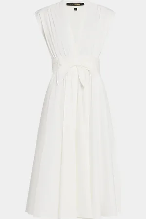 Kobi Halperin Kiernan Ruched Cap-Sleeve Midi Dress