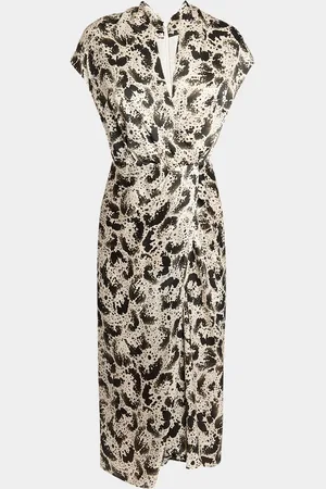 DRIES VAN NOTEN Dilian Printed Midi Dress