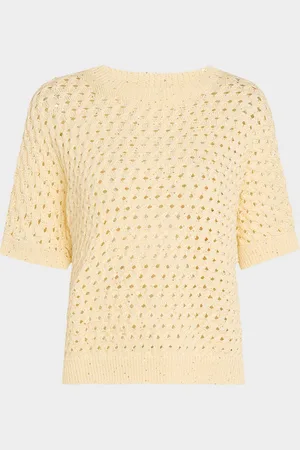 PESERICO SIGN Sequin-Embellished Open Knit Sweater