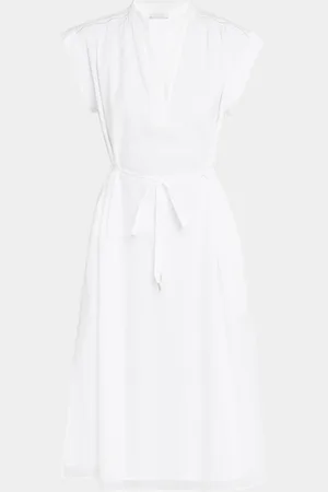 PESERICO SIGN Chain-Trim Cotton Midi Dress