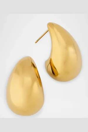 Kenneth Jay Lane Polished Tapered Hoop Earrings