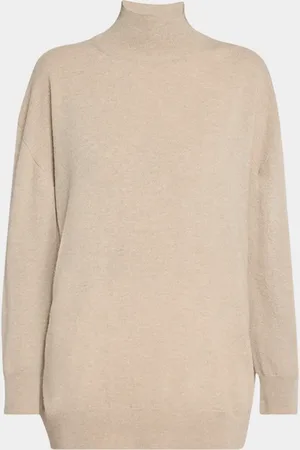 The Row Jabari Mock-Neck Oversized Cashmere Sweater