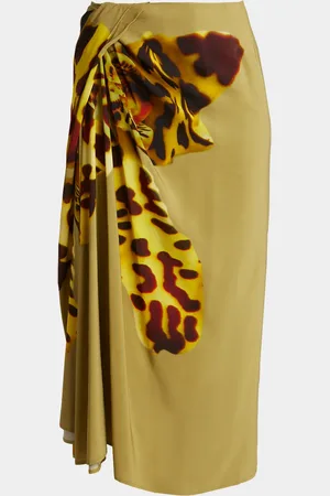 DRIES VAN NOTEN Sampa Orchid Midi Skirt