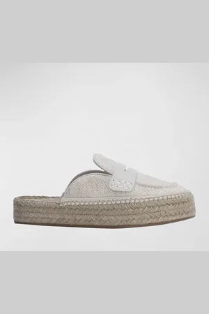 J.W.Anderson Cotton Penny Loafer Espadrille Mules