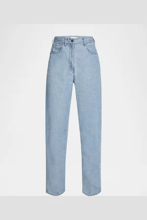 The Row Tarley Straight Light Wash Jeans