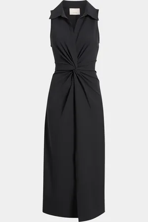 Cinq A Sept Mckenna Sleeveless Twist-Front Midi Dress