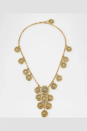 Saint Laurent Multi Logo Coin Sautoire Necklace