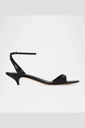 The Row Vika Leather Ankle-Strap Sandals