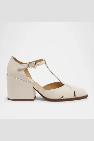 GABRIELA HEARST Evita Leather T-Strap Pumps
