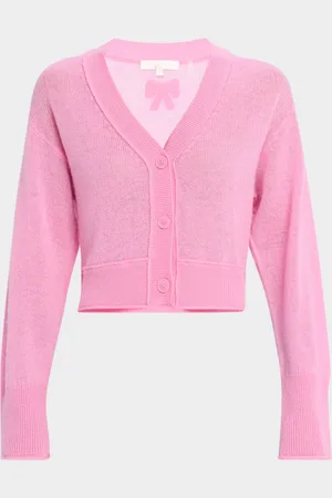 LOVESHACKFANCY Lawrence Bow Applique Cardigan