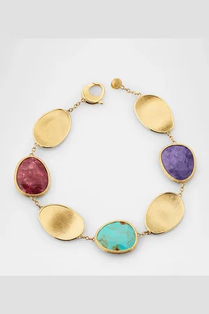Marco Bicego Lunaria 18K Yellow Gold Bracelet with Mixed Stones