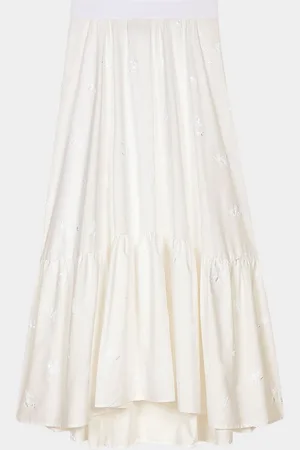 Maje Sequined Midi Skirt