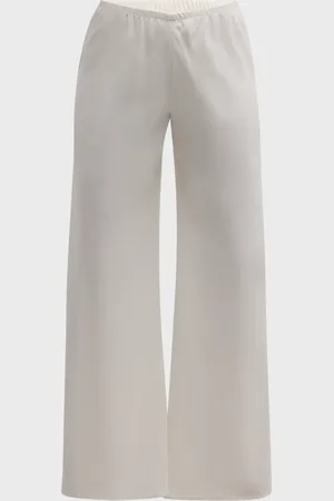 The Row Gala Wide-Leg Crepe Pants