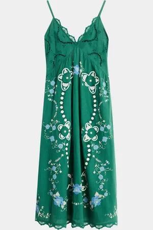SEA Vesna Embroidered Slip Dress