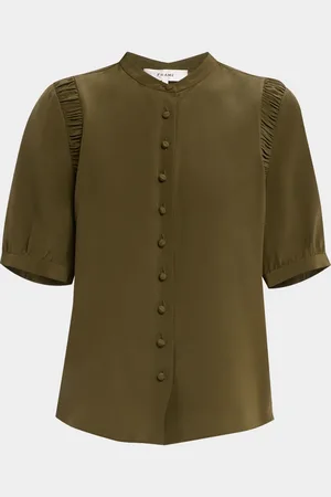 Frame The Silk Gathered Top