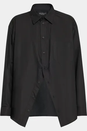 Balenciaga Swing Button Down Cotton Top