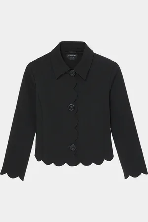 Kate Spade Scalloped double crepe jacket