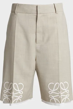 Loewe Long Tailored Shorts with Anagram Details