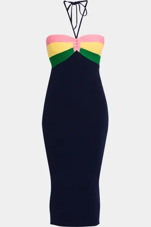 Le Superbe Catching Rays Stripe Bandeau Midi Dress