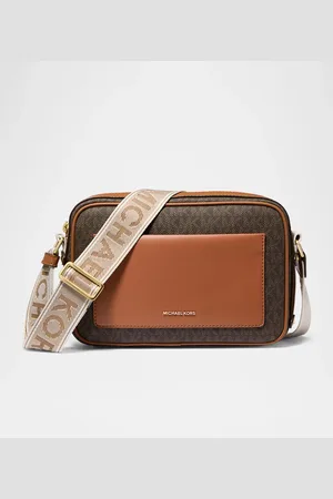 Michael Kors Maeve Large Pocket Signature Logo Crossbody Bag