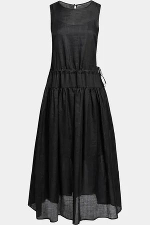 Santorelli Misty Sleeveless Dropped-Waist Dress