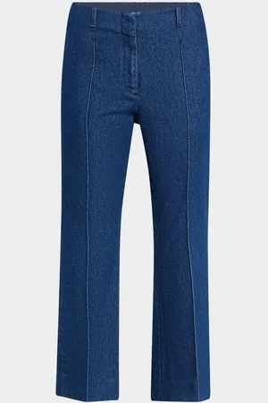 DRIES VAN NOTEN Paloma Pintuck Flared Denim Pants