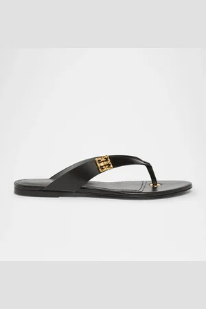 Givenchy 4G Liquid Leather Thong Sandals