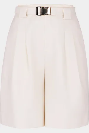 Nicholas Belinda Belted Wide-Leg Shorts