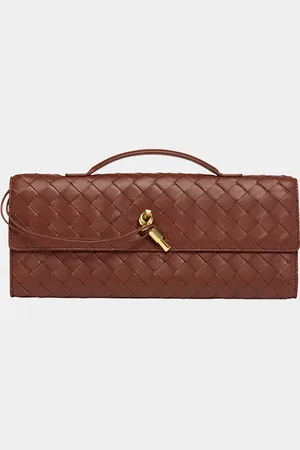 Bottega Veneta Long Andiamo Clutch Bag with Handle