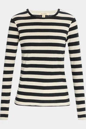 NILI LOTAN Striped Long Sleeve T-Shirt