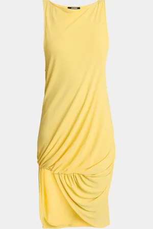 Jacquemus Peplo Sleeveless Draped High-Low Dress