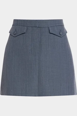 Proenza Schouler Jamison Wool Melange Mini Skirt