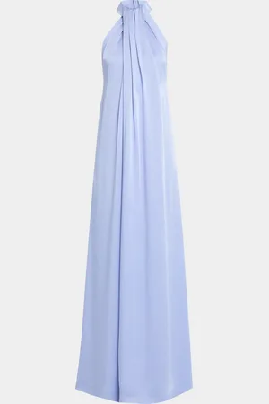 Stella McCartney Envers Draped Satin Halterneck Dress
