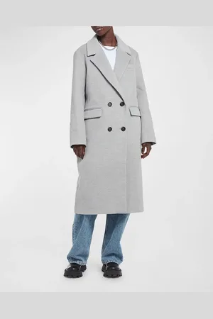 Apparis Aaron Faux Wool Long Peacoat