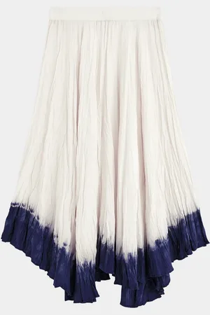 Joseph Crinkled Tie-Dye Handkerchief Midi Skirt