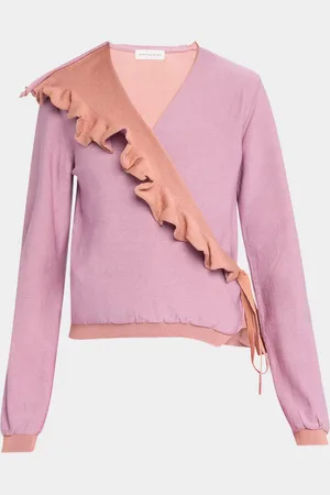 DRIES VAN NOTEN Tatum Colorblock Wrap Cardigan