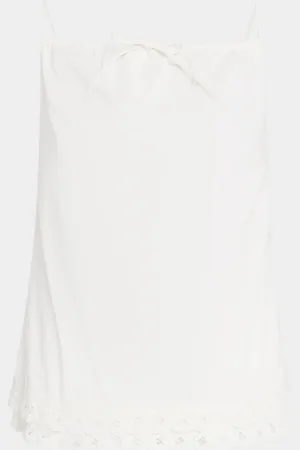 By Malene Birger Elle Lace-Trim Organic Cotton Top