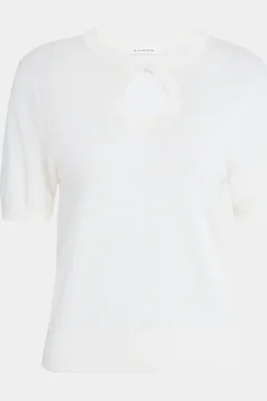 By Malene Birger Tala Keyhole Crewneck Knit Top