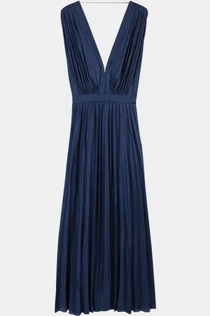 Maje Revillou Satin Maxi Dress