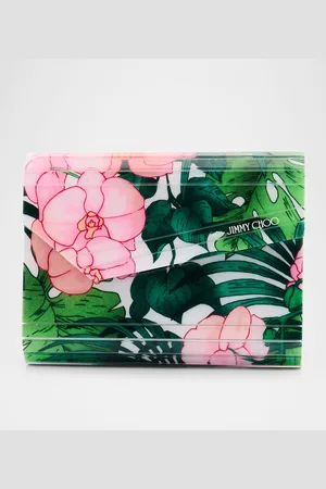 Jimmy Choo Candy Flower Printed Clutch Bag